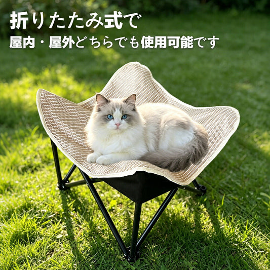 dearpet foldable elevated outdoor dog cot with cushioned mat