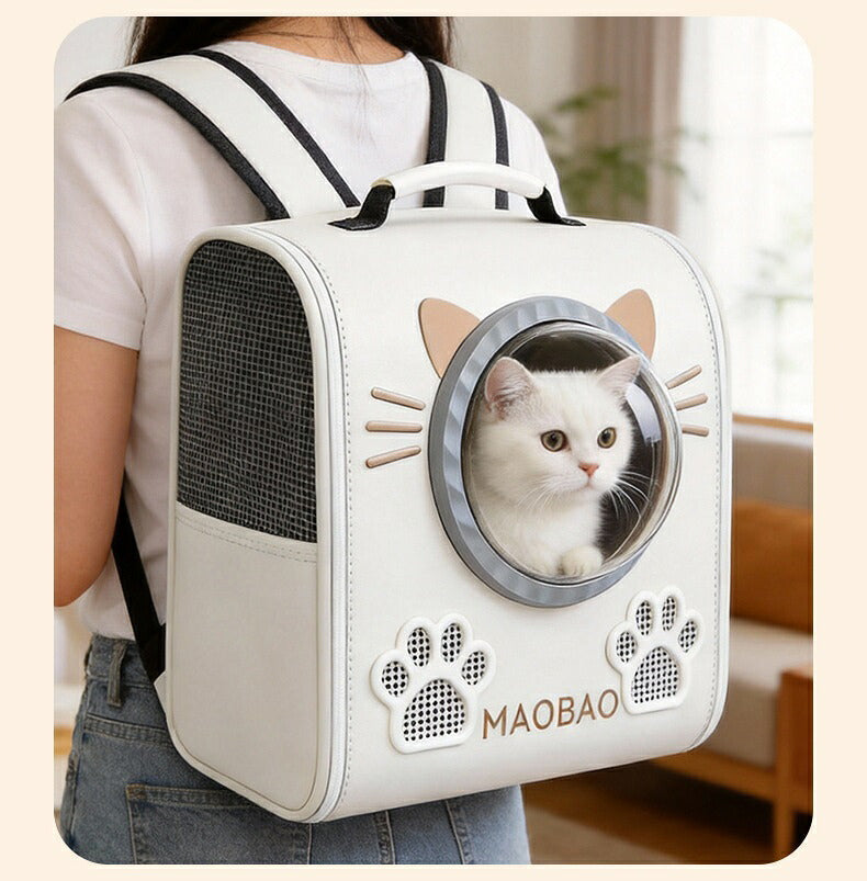 Ventilated dome dearpet pet carrier backpack