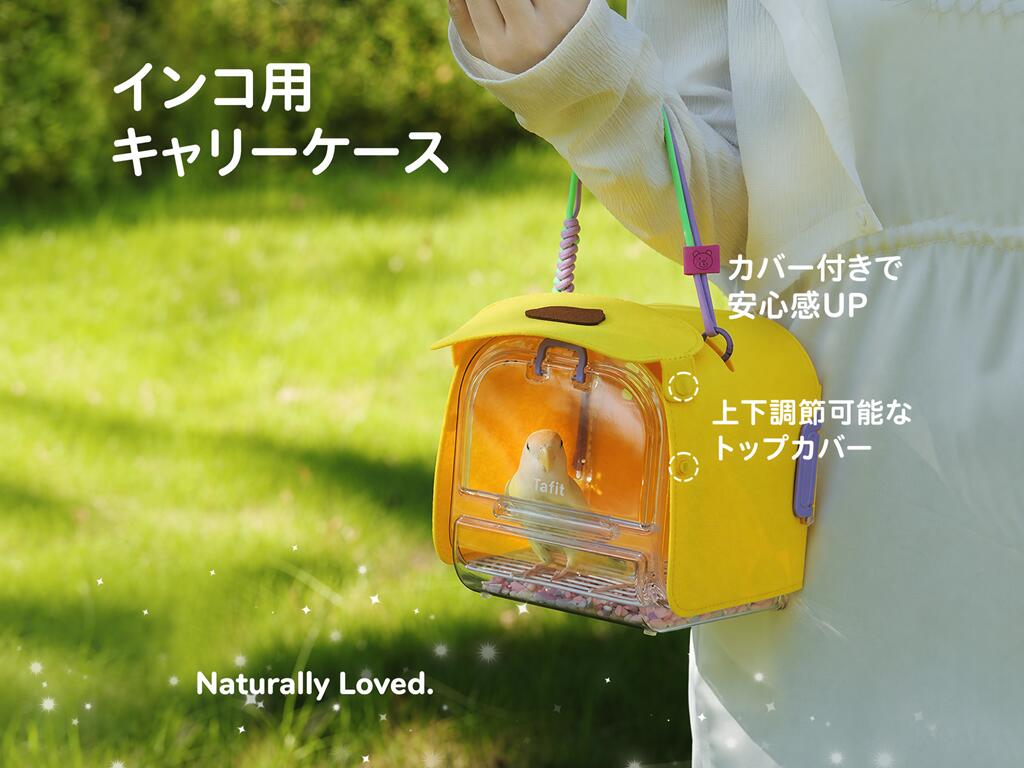 DEERPET Portable Bird Carrier with Perch - main view