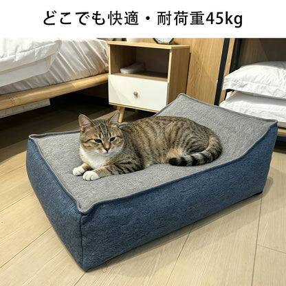 DEERPET Inflatable Bolster Pet Bed with Washable Cover - detail view 2