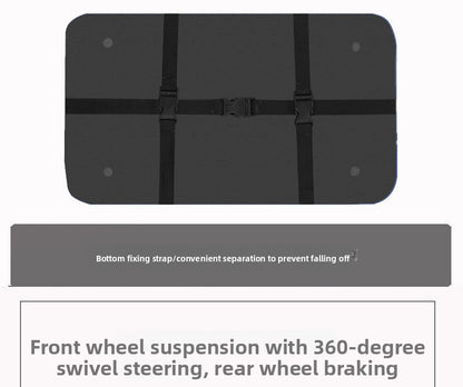 Compact Foldable Pet Stroller with Detachable Carrier