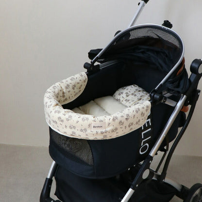DEERPET Floral 3-Piece Pet Stroller Cushion Set - detail view 4
