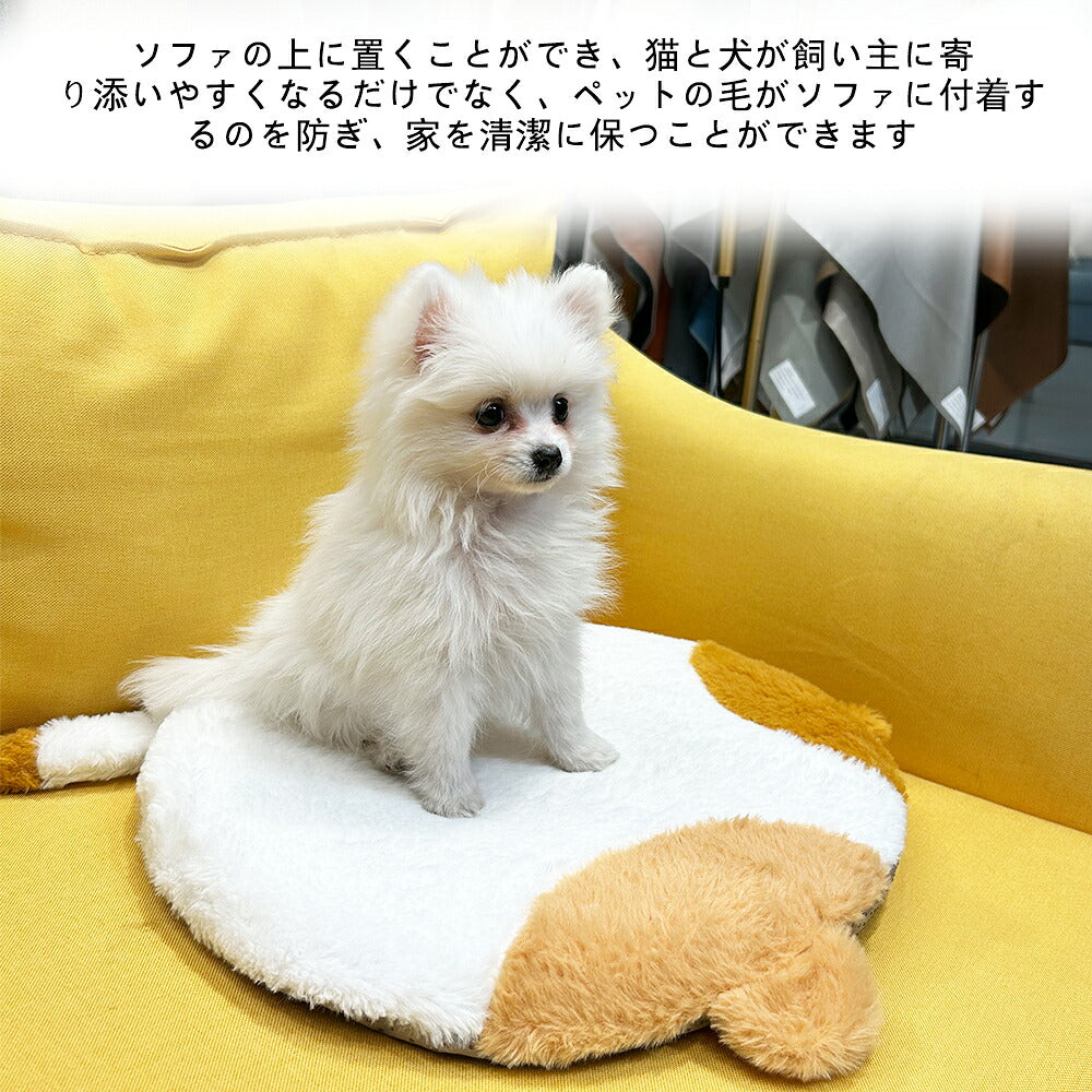 DEERPET Faux Rabbit Fur Memory-Foam Pet Mat - detail view 4