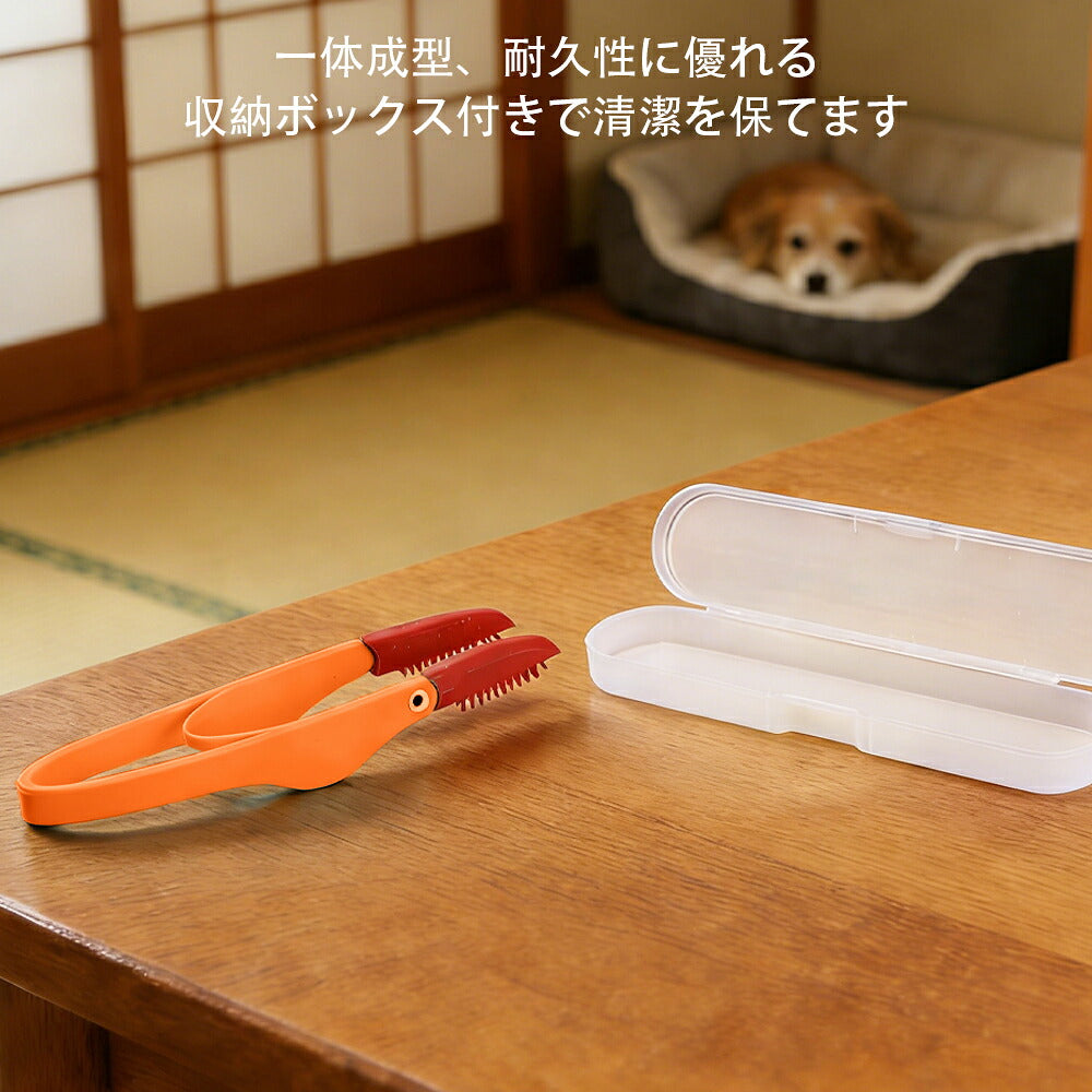 DEERPET Silicone-Tip Eye Area Grooming Comb - detail view 5