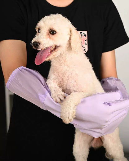 DEERPET Long-Cuff Silicone Pet Bathing Gloves - detail view 5