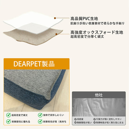 DEERPET Inflatable Bolster Pet Bed with Washable Cover - detail view 6