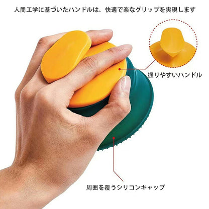DEERPET Soft Silicone Pet Grooming Brush - detail view 6