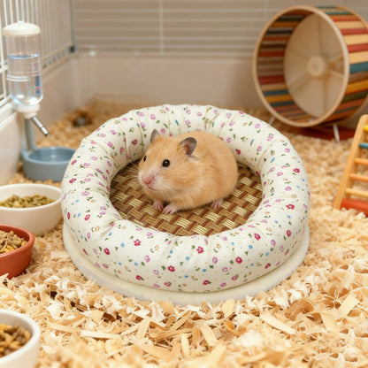 DEERPET Round Cushion Bed for Small Pets - detail view 6
