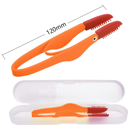 DEERPET Silicone-Tip Eye Area Grooming Comb - detail view 6
