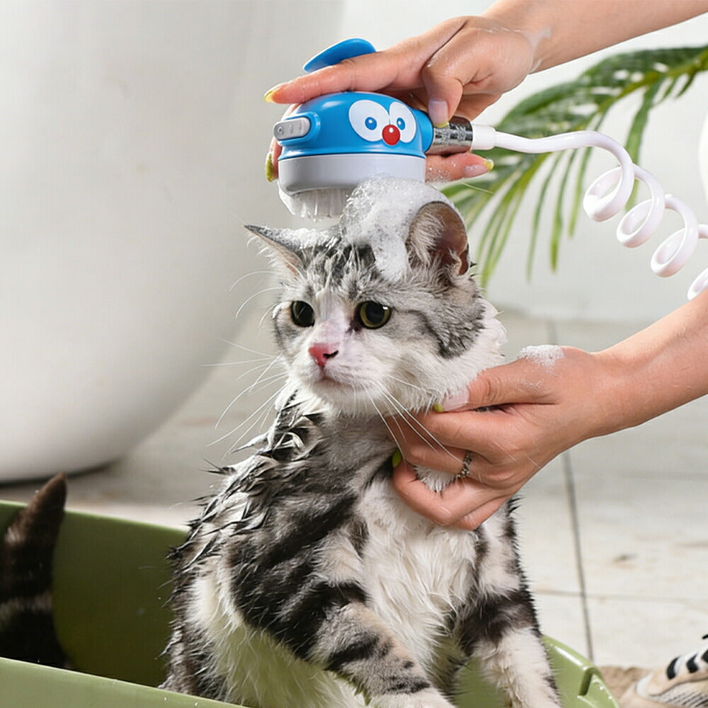 DEERPET Two-Mode Pet Shower Head with Soft Brush - detail view 6