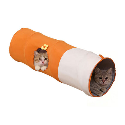 DEERPET Foldable Cat Tunnel with Play Ball - detail view 7