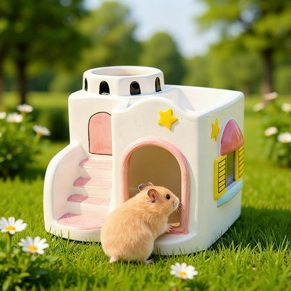 DEERPET Ventilated Ceramic Small-Pet House - detail view 7