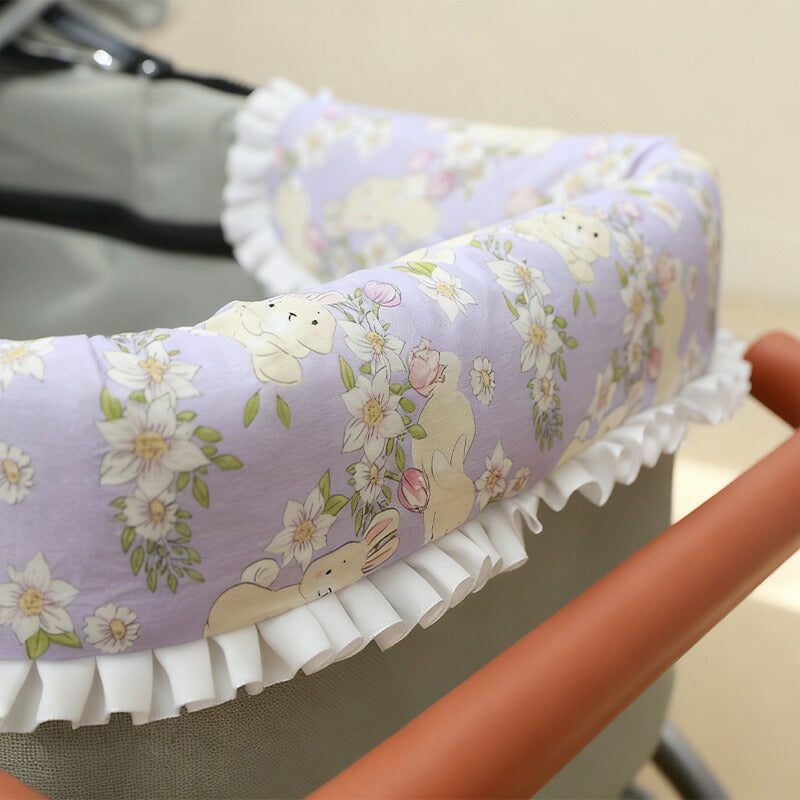 DEERPET Rabbit-Print 3-Piece Stroller Cushion Set - detail view 7