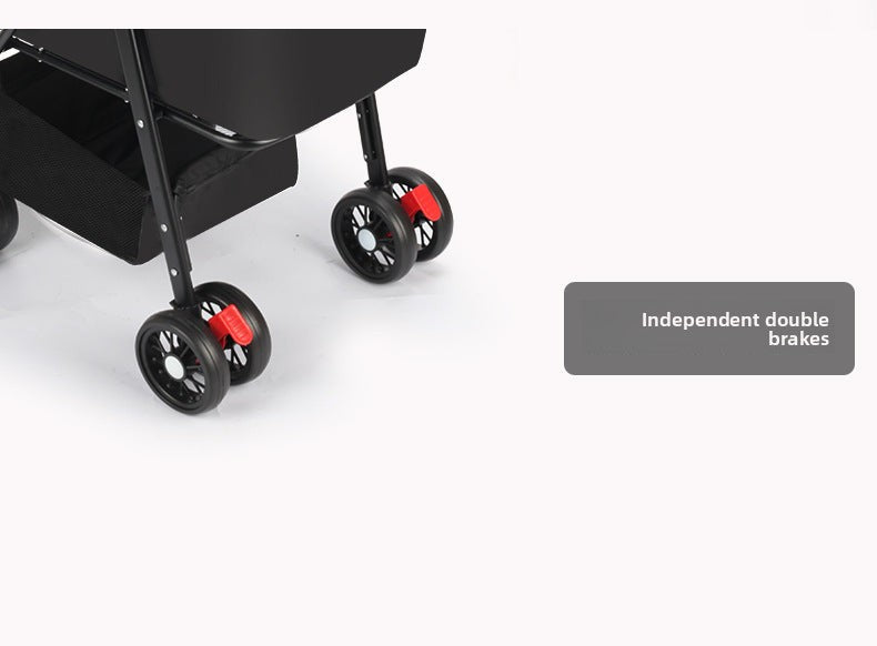 Compact Foldable Pet Stroller with Detachable Carrier