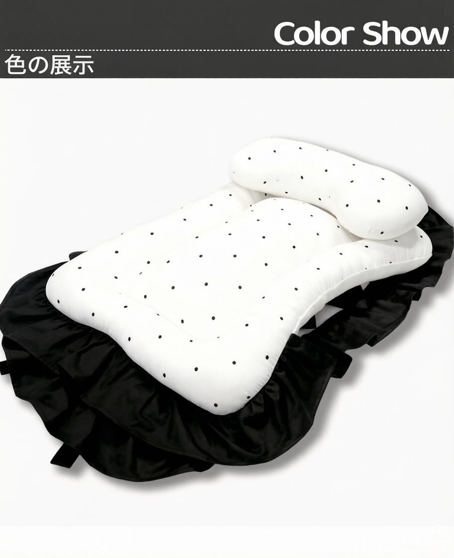 DEERPET Bow & Dot 3-Piece Stroller Cushion Set - detail view 10