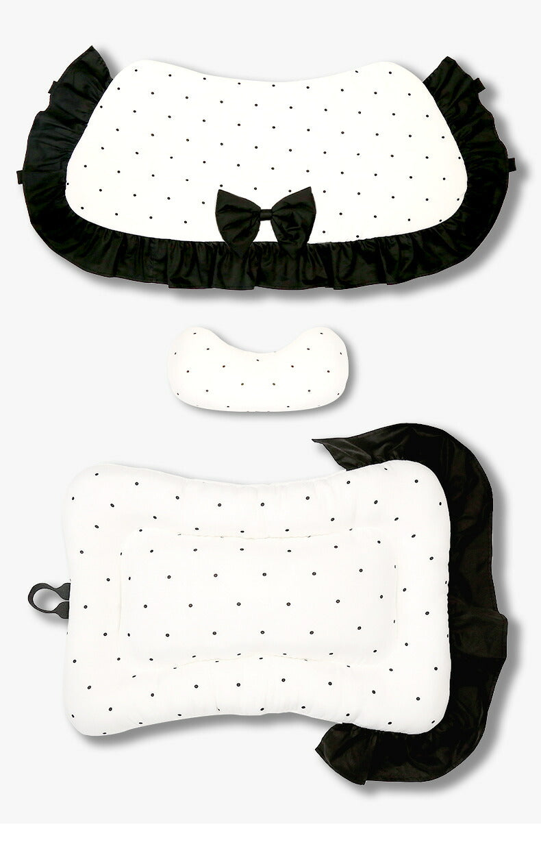 DEERPET Bow & Dot 3-Piece Stroller Cushion Set - detail view 11