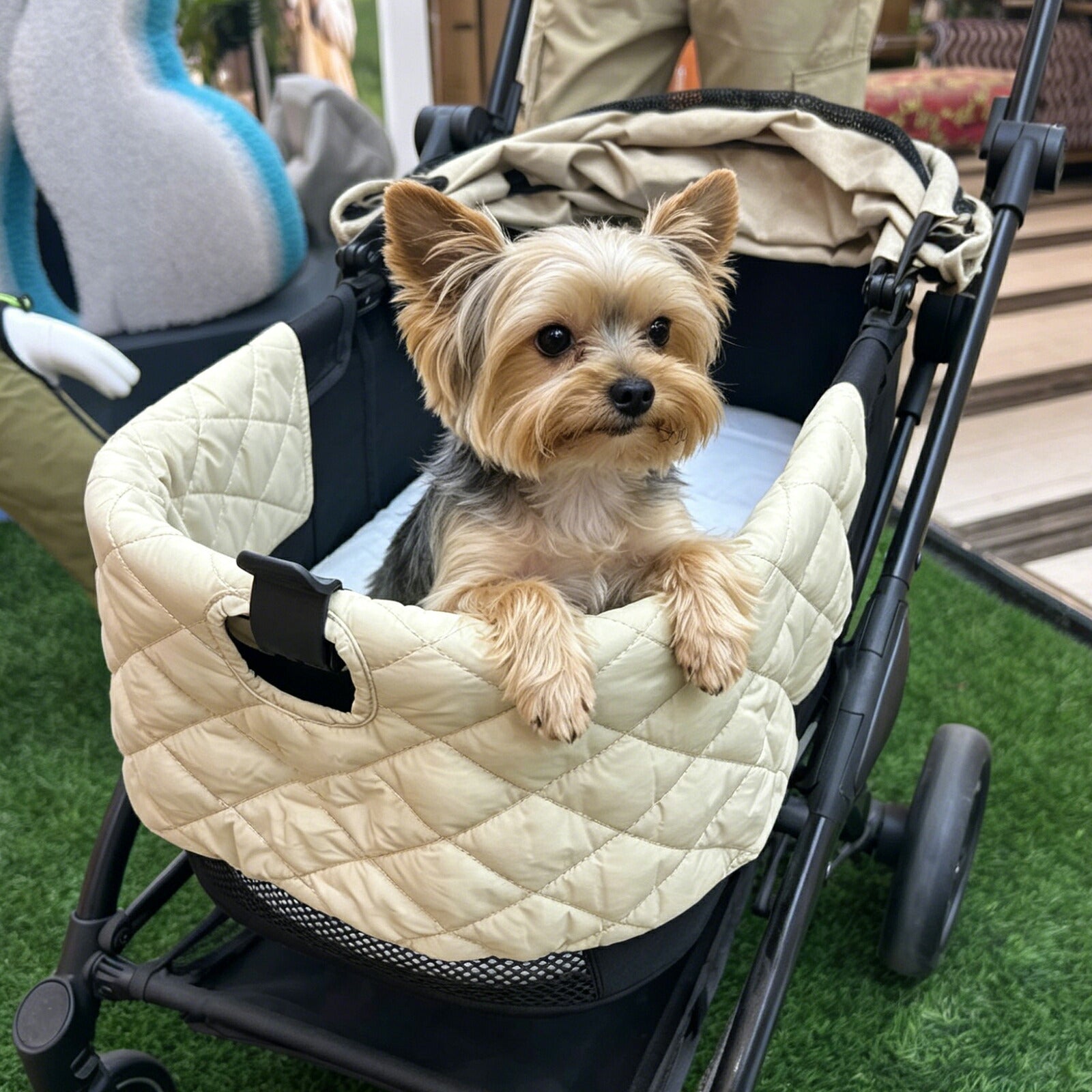 DEERPET Quilted Pet Stroller Chin-Rest Cushion - detail view 13