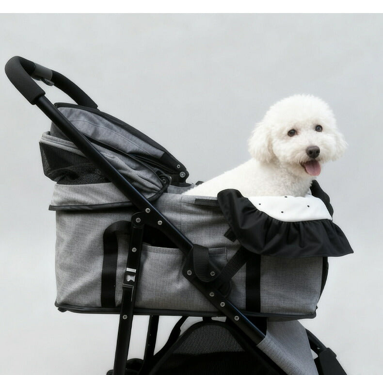 DEERPET Bow & Dot 3-Piece Stroller Cushion Set - detail view 13
