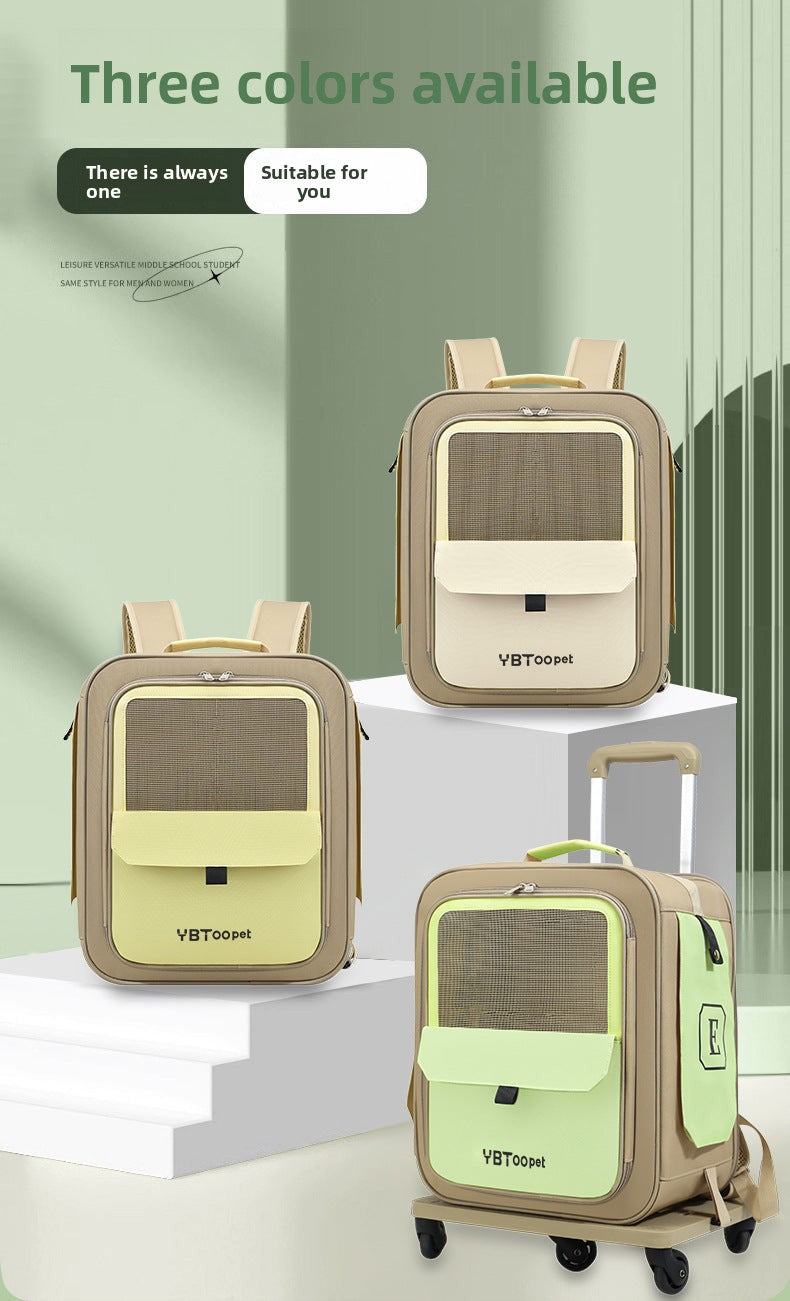Ventilated Rolling Pet Backpack