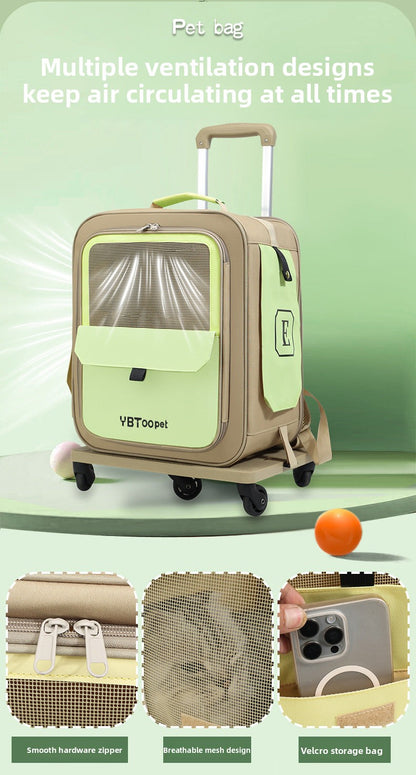 Ventilated Rolling Pet Backpack