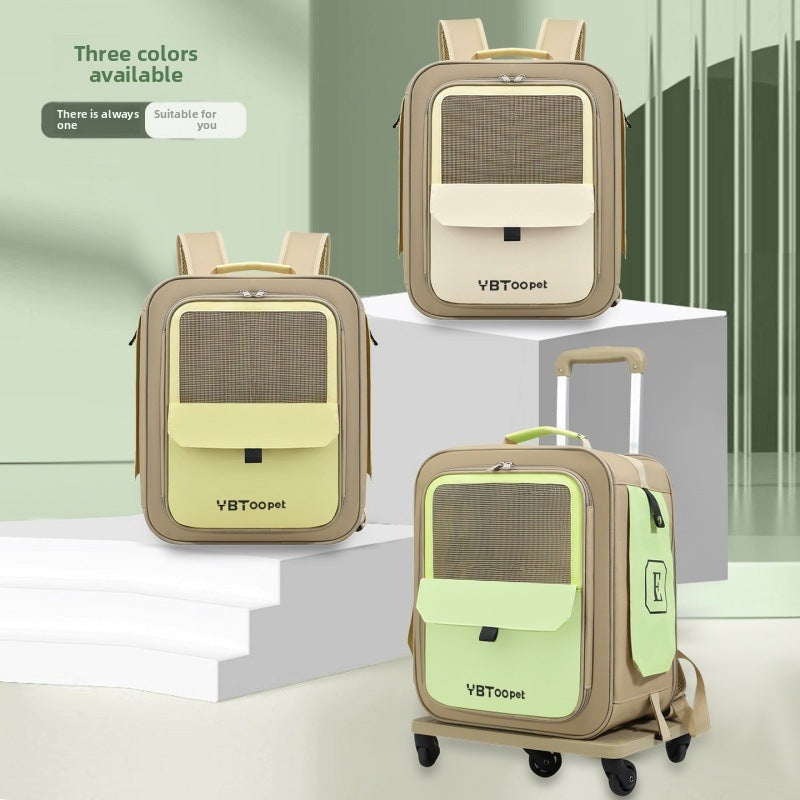 Ventilated Rolling Pet Backpack