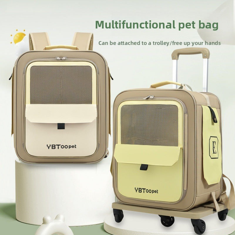 Ventilated Rolling Pet Backpack