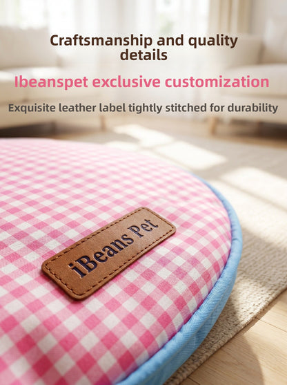 Round Washable Dog Cushion