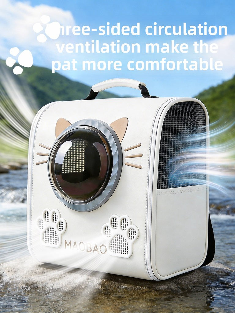 Ventilated Dome Pet Carrier Backpack