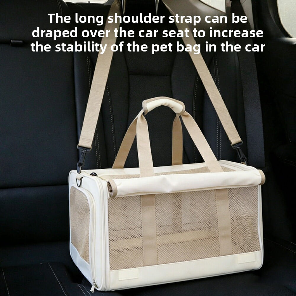 Foldable 4-Way Mesh Pet Carrier
