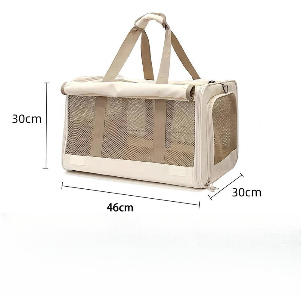 Foldable 4-Way Mesh Pet Carrier