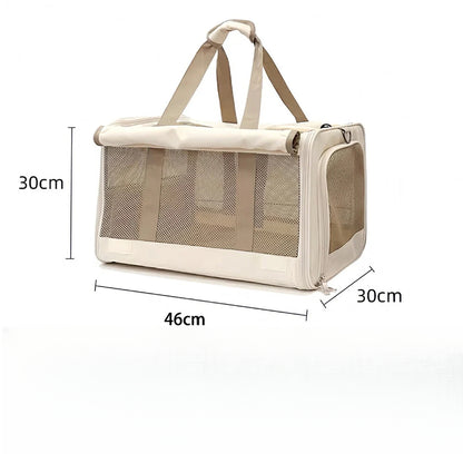 Foldable 4-Way Mesh Pet Carrier