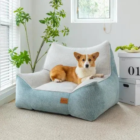 Pale blue DearPet pet sofa